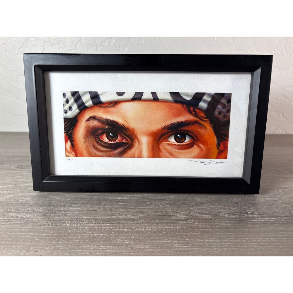 Eyes Without a Face- "Karate Kid"- Jason Edmiston- Printers Proof- Framed Signed